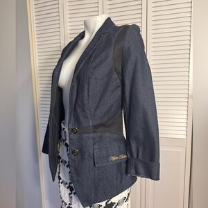 Apple Bottoms Gray and Black Women's Blazer